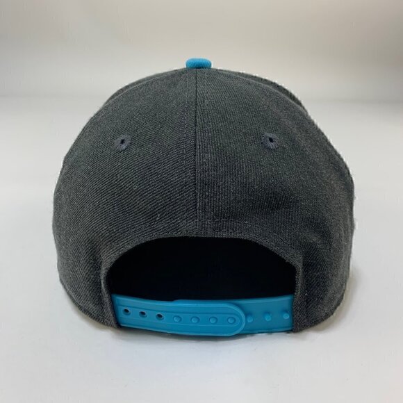 New York Yankees MLB Gray Blue New Era Snapback Hat Mens M/L - Picture 4 of 7